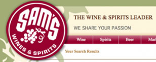Sams Wines Web Site